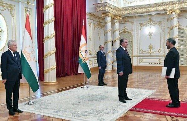 🔺 تقدیم استوارنامه سفیر جدید ایران به رئیس‌جمهور تاجیکستان