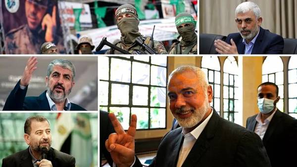 🔺 تصاویر رهبران حماس در دفتر وزیر جنگ اسرائیل